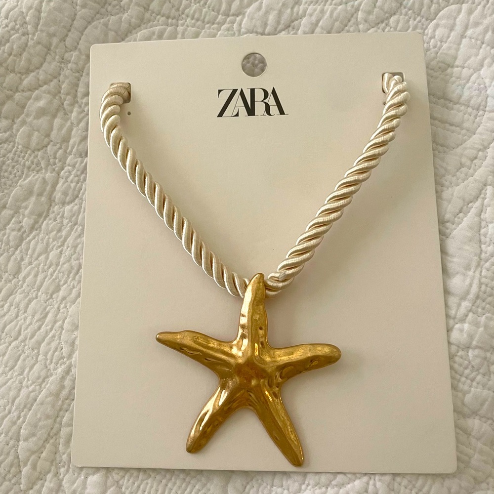 Zara starfish necklace